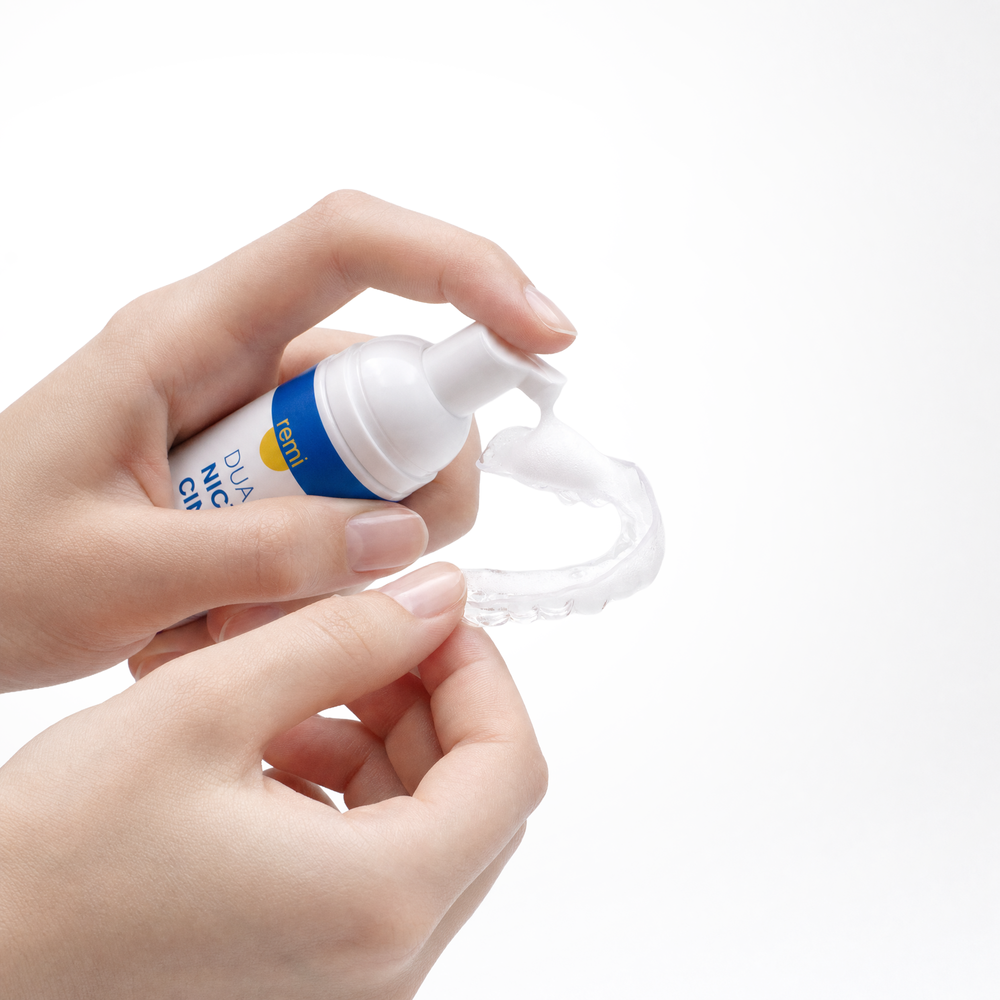 Night Guard Cleaning + Teeth Whitening Foam