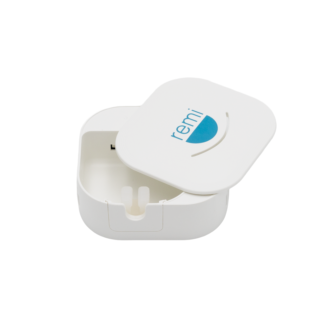Remi Wellness UV Toothbrush Sanitizer with lid open